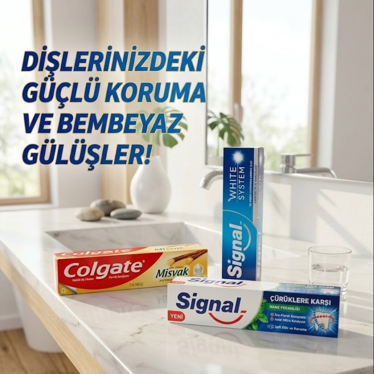 Signal ve Colgate Avantajlı Diş Macunu Seti