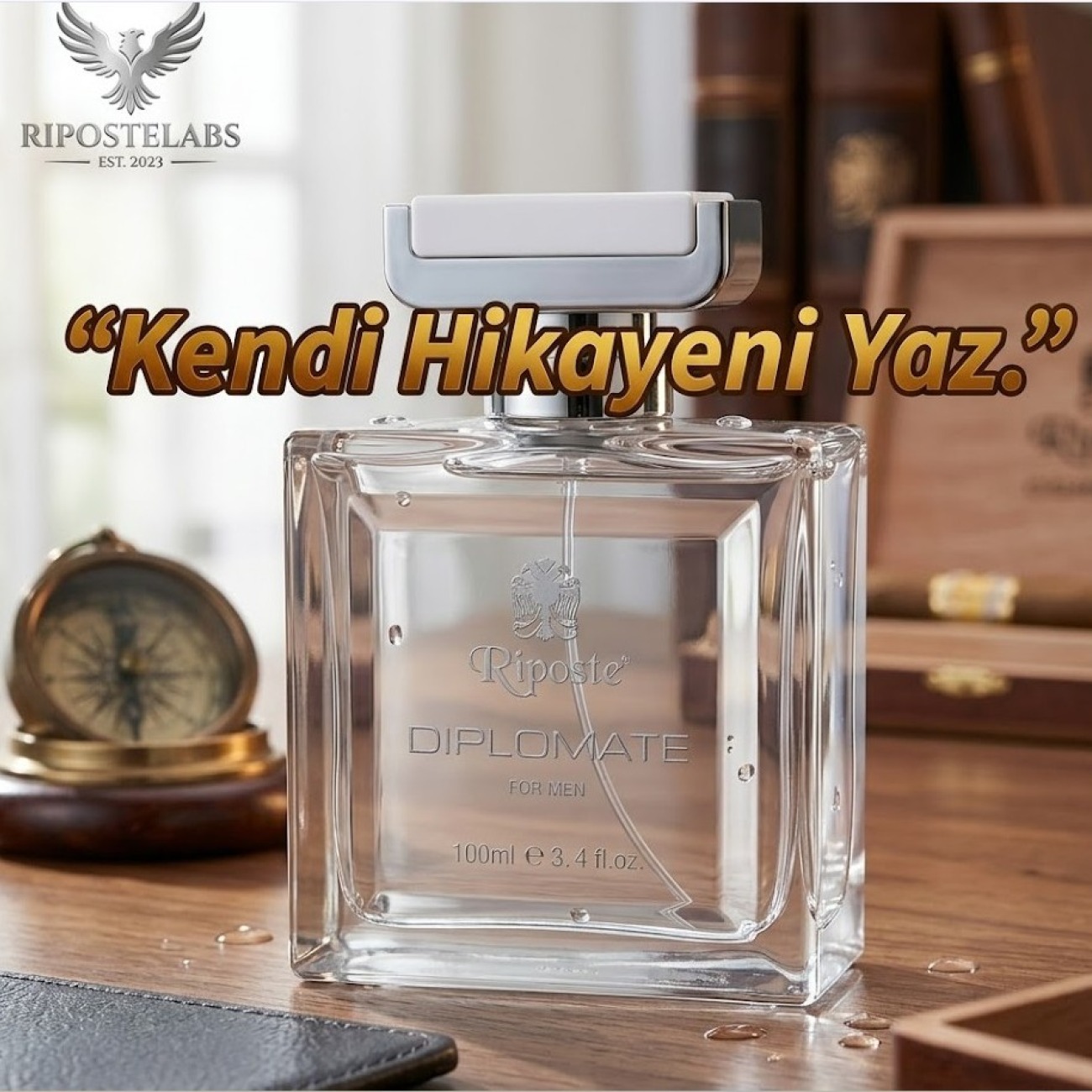 Riposte Diplomate For Men 100 ML - Ultra Kalıcı Maskülen Erkek Parfümü