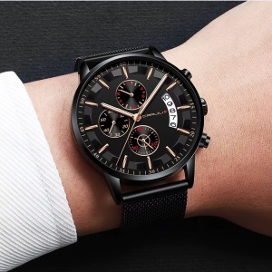 CRARJU Erkek Kronograf Saati