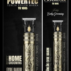POWERTEC TR 1005 Dragon Gold Şarjlı Tıraş Makinesi