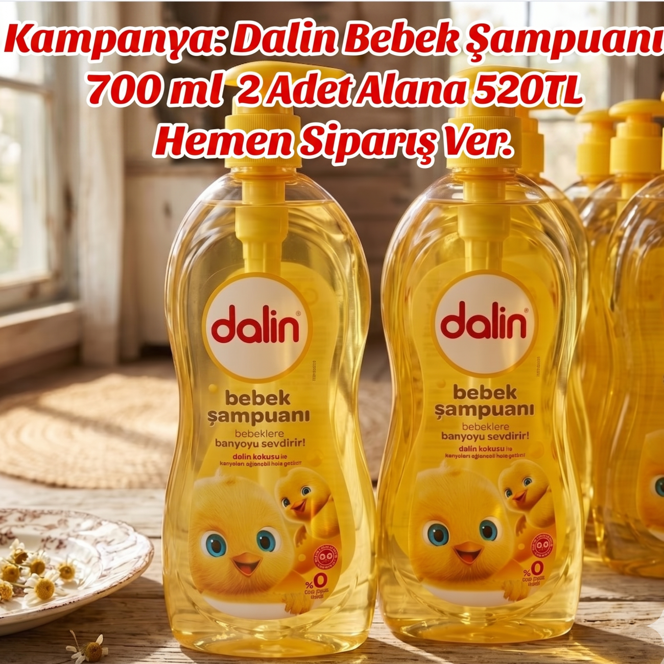 Dalin Bebek Şampuanı 700 ml 2'li Avantajlı Kampanya Paketi