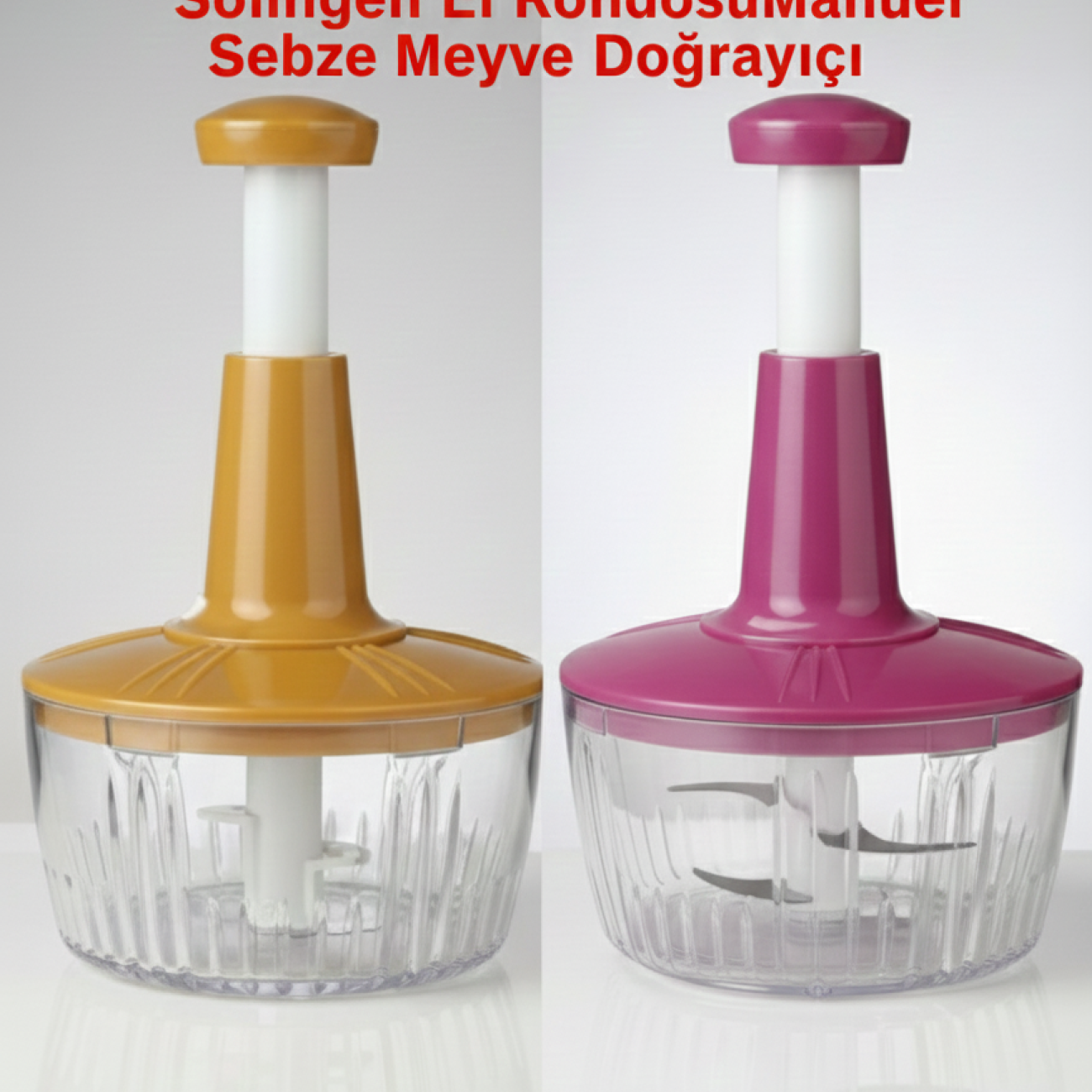 Solingen Paslanmaz Çelik Bıçaklı Manuel El Rondosu Sebze Meyve Doğrayıcı