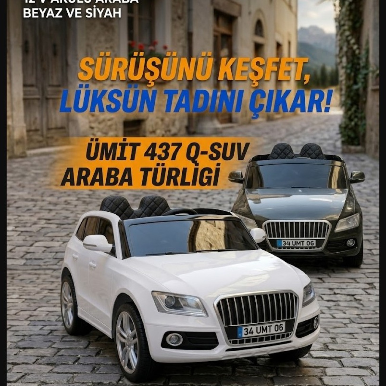 Ümit 437 Q-SUV 12V Akülü Araba - Uzaktan Kumandalı Lüks Model