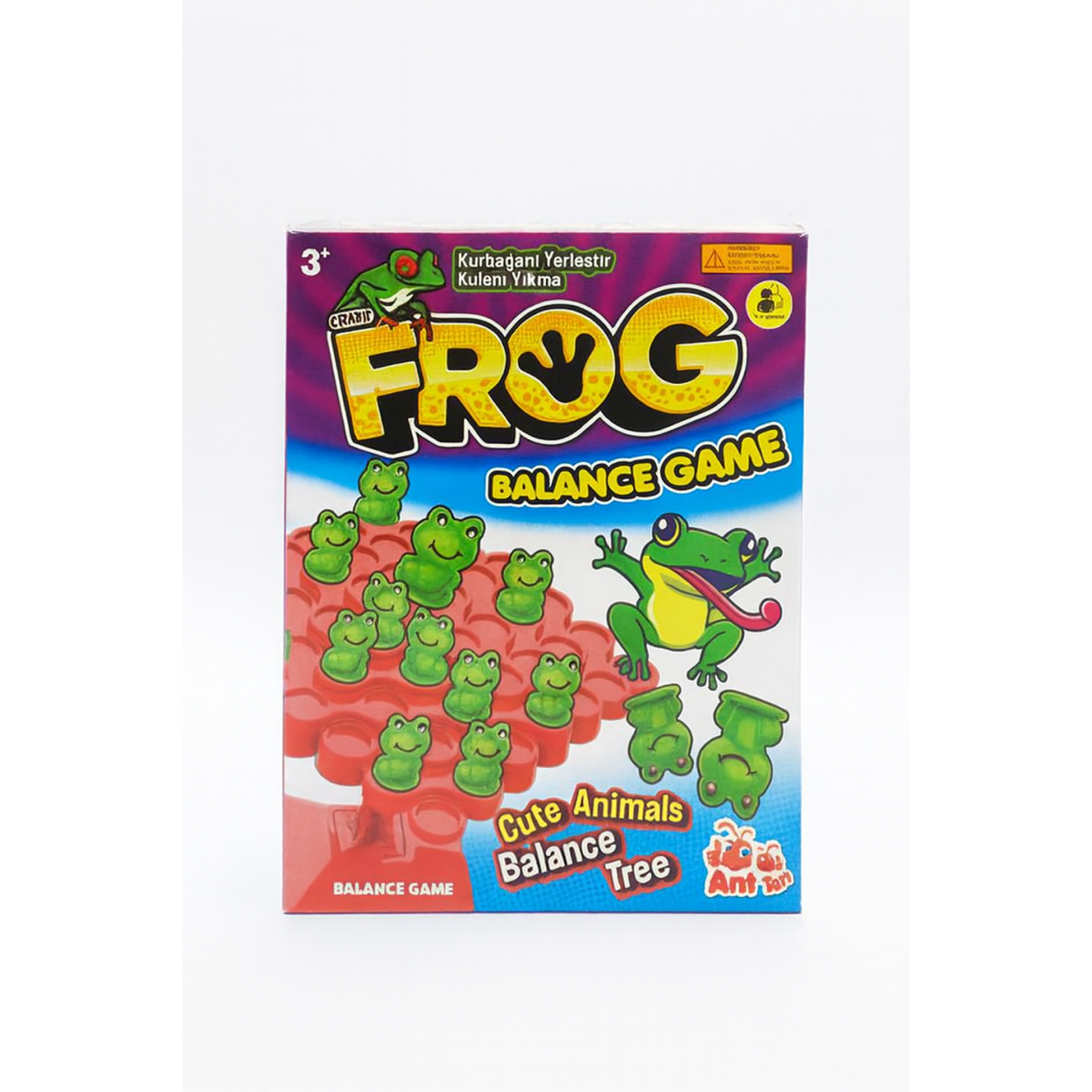 Crazy Frog Denge Oyunu - Eğitici Zeka Geliştirici Kurbağa Denge Kulesi Aile Oyun Seti