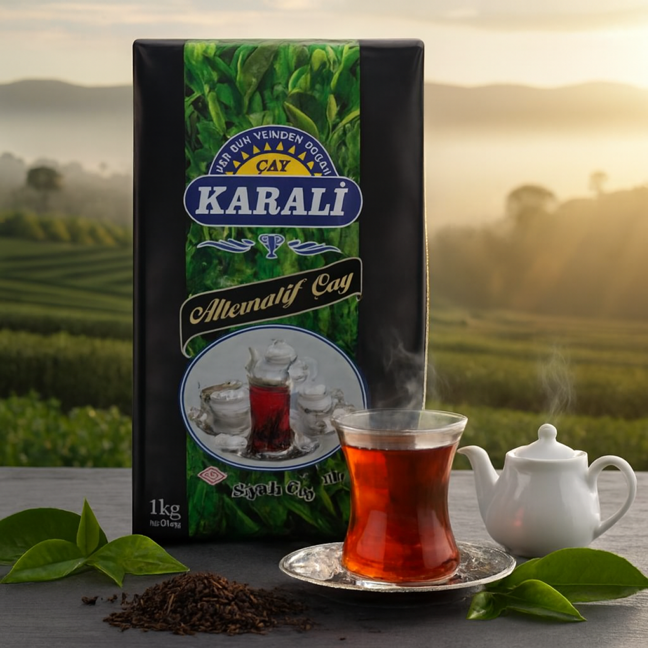 Karali Alternatif Siyah Çay 1000 gr - Doğal Karadeniz Çayı